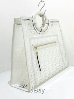 fendi white clear bag