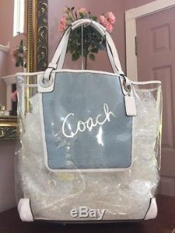 Coach F16594 Clear Plastic Extra Large Beach Tote Bag