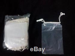 10,000 Drawstring Clear Plastic Bags 4x6 +1 1/2 brand new with pull tabs 2mil
