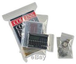 10,000x Grip Seal Bags 7.5x7.5 / 190x190mm Clear Plastic Resealable Pouches