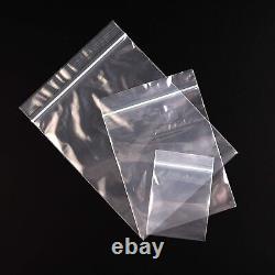 10 x 12 Clear Zip Seal Plastic Bags 2Mil Jewelry Pill Zipper Top Lock Baggies