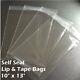 10 X 13 Clear Recloseable Self Seal Adhesive Lip & Tape Plastic Cello Bags