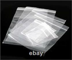 10 x 14 Inch Grip Seal Bags Resealable Polythene Plastic Gripseal 100 500 1000
