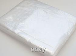 10 x 15 Inch Polythene Bags Strong Thick Clear Plastic Storage Craft 400 Gauge