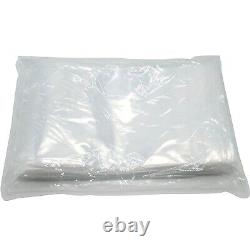 10 x 8 Inch Clear Zip Poly Plastic Bags Clear Re-sealable Storage Ziplock Bags