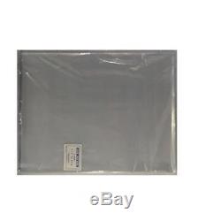 100 12 X 15 Poly Clear Plastic T-Shirt/Apparel Bags 1 Mil 2 Back Flap Lock Lig