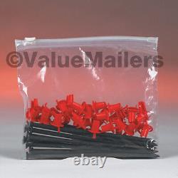 100 16x12 Clear Plastic Slide Seal Zipper Poly Locking Reclosable Bags 3 MiL
