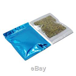 100/800X Clear Plastic Colorful Aluminum Foil Bags Mylar Zip Lock Food Packaging