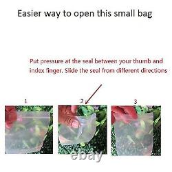 100 Clear 3.2Mil Ziplock Bags HEAVY-DUTY Reclosable Zip Top Plastic Zipper Poly