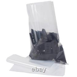 100 Clear Polythene Bags Plastic Poly All Sizes Thickness Crafts Food Heat Seal