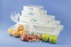 100 Clear Polythene Bags Plastic Poly All Sizes Thickness Crafts Food Heat Seal