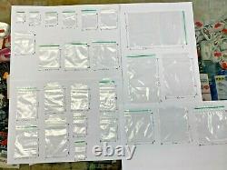 100 X Clear Small Plastic Bags Baggy Grip Self Seal Resealable ZipLock New Bag