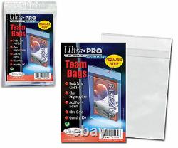 100 ct. Ultra Pro Team Bag Card Protector Resealable Sleeves Plastic Clear