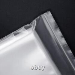 100 pcs Grip Seal Bags Self Resealable Mini Grip Poly Plastic Clear Zip Lock Bag