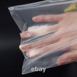 100 pcs Grip Seal Bags Self Resealable Mini Grip Poly Plastic Clear Zip Lock Bag