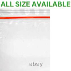 100 x Small Clear Plastic Bags Baggy Grip Self Re Seal Zip Lock Transparent Bag