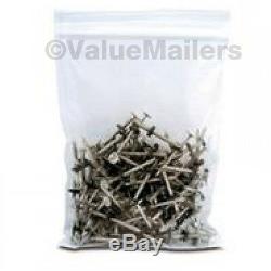 1000 10x10 Clear Plastic Zipper Poly Locking Reclosable Bags 2 MiL