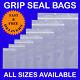 1000 Grip Seal Resealable Self Seal Clear Poly Plastic Bag Cheapest Quick Del
