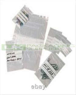 1000 LARGE 13 x 18 PLASTIC GRIP SEAL BAGS + WHITE WRITING PANELS STRIPS NEW