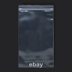 1000 qty 6 x 10 Reclosable Clear Plastic Poly Zipper Bags 6 Mil Heavy Duty