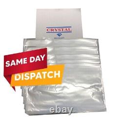 1000 x Clear Plastic Polythene Bags Packing Poly Bag 12 in x 18 in 100 Gauge