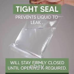 1000 x Grip Seal Bags Heavy Duty Reusable Clear Plastic Zip Press Seal Bag