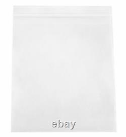 10000 Clear 2 Mil Reclosable Plastic Top Seal Poly Bags 7x8 Jewelry Baggies