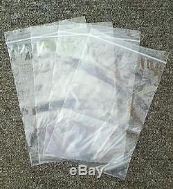 10000 Grip Seal Bags Gl11 6x9 Clear Resealable Polythene Poly Plastic Zip Lock