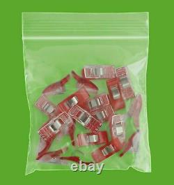 10000 PCS Clear Reclosable Plastic Zip Lock Bags Resealable Zipper 4 x 4 4 Mil