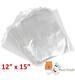 10000 X Clear Polythene 12 X 15 Plastic Food Approved Bags -100 Gauge Fast