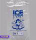 1000pck 20 Lb. Clear Plastic Ice Bag With Ice Print
