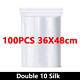 100pcs Clear Ziplock Bags For Small Items Thicken Plastic Storage Bag