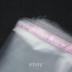 100X Self Adhesive Clear Peel & Seal Cellophane Plastic Bag Sweet Craft OPP Bags