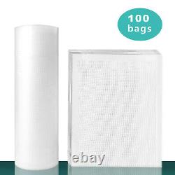 100X Vacuum Food Sealer Bags Embossed/Textured Food Grade Fresh Storage Pouches