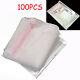 100pcs Clear Self Adhesive Seal Plastic Packaging Opp Bags Resealable Cellophane
