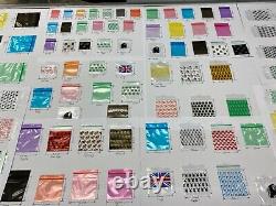 100x Small Colour &Clear Plastic Bags Baggy Grip Self Seal Zip Lock NEW BAG POLY