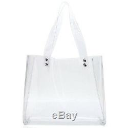 10X(Womens Clear Tote Bag For Stadium Work Plastic Pvc Purse Handbags W9M1)
