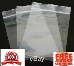 10x13'' Zip Lock 2Mil Reclosable Clear Plastic Bags
