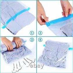 12 Vacuum Storage Bags Compressed Saving Space Seal Bags Variety Size Available
