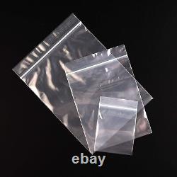 12 x 15 Clear Zip Seal Plastic Bags 2Mil Jewelry Pill Zipper Top Lock Baggies