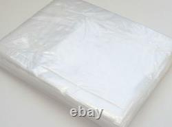 12 x 15 inch Clear Polythene Plastic Bags Sizes Crafts Food Poly All Qty