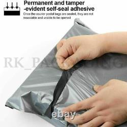 12 x 16 Grey Mailing Bags Strong Parcel Postage Plastic Post Poly Self Seal