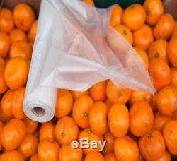 12 x 20 Perforated Clear Reusable Plastic Produce Bags 40 Rolls (30000 Bags)