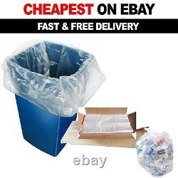 140G Strong Clear Refuse Sacks 90L Rubbish Bin Liners Waste Bags 18x29x39