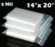 14x 20 Clear 2 Mil Top Lock Zip Seal Bags Plastic Reclosable Small Baggies