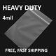 14x20 Clear 4mil Zip Seal Top Lock Bags Poly Plastic Reclosable Zipper Baggies