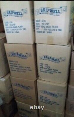 15,000 GRIP SEAL BAGS Various Sizes Resealable Clear Polythene Poly Plastic