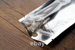 150/300 x 2.5 x 5 Silver Zip Bag Plastic Resealable Clear Pouch DisplayHangHole