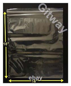 16 x 18 Reclosable Resealable Zip Top Lock Clear Plastic FDA Bags 2ML