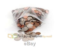 2 Mil 20 x 20 Reclosable ZIP LOCK CLEAR PLASTIC BAGS FOR SMALL ITEMS 2500 PCS